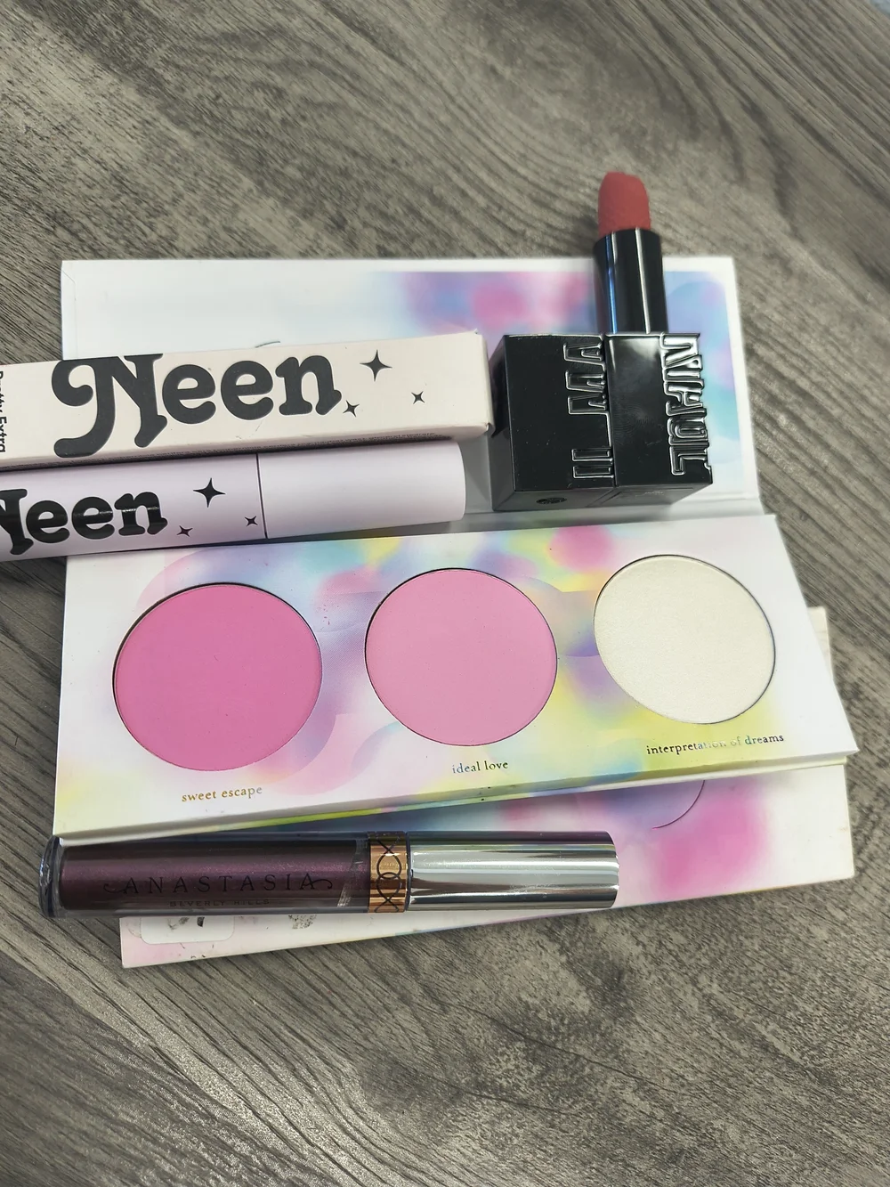 Pink Blush Palette & Lipstick Il Makiage Mascara Lip Gloss All$28